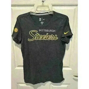 NFL Team Apparel Pittsburgh Steelers Womens Size L Short Sleeve T-Shirt